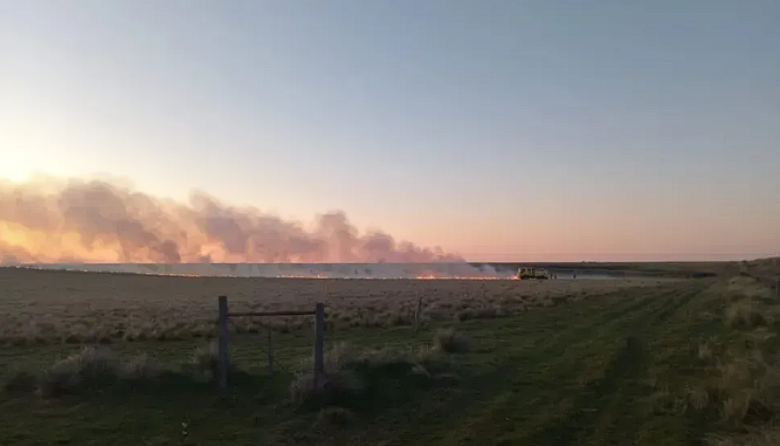 Alerta en el sudoeste bonaerense: hay alto riesgo de incendios por la ola de calor