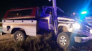 Un joven le robó la camioneta al padre, quiso huir y terminó accidentado