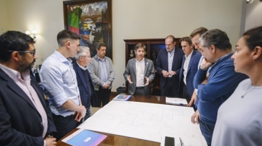 Kicillof anunció obras que triplicarán el caudal del Canal Maldonado en Bahía Blanca