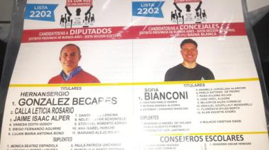Una lista se retira de las elecciones por un error en la impresión de las boletas