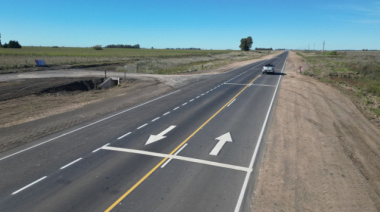 La Provincia finalizó la repavimentación de la Ruta 85 entre Guaminí y Coronel Suárez